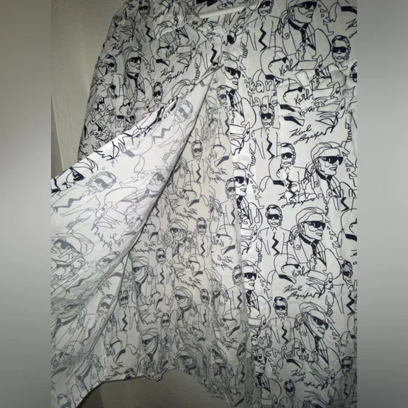 Truly unique Karl Laggerfeild button up shirt - Picture 9 of 9